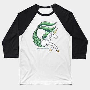 Water Unicorn Mermaid - Unicorns of the Elements Illustration series Baseball T-Shirt